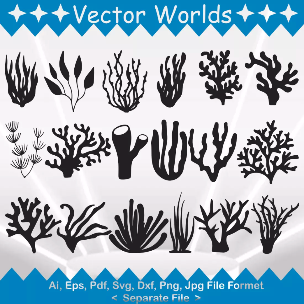 Corals svg, Coral SVG, Fish, Corals, SVG, ai, pdf, eps, svg, - Inspire
