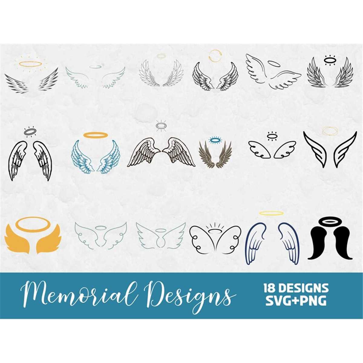 Memorial Design Elements SVG Bundle, SVG Files for Cricut, R - Inspire