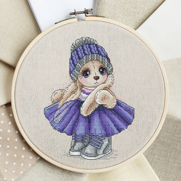 Chainstitch Rabbit Bunny Cross Stitch, Rabbit Cross Stitch Pattern PDF Instant | Inspire ...