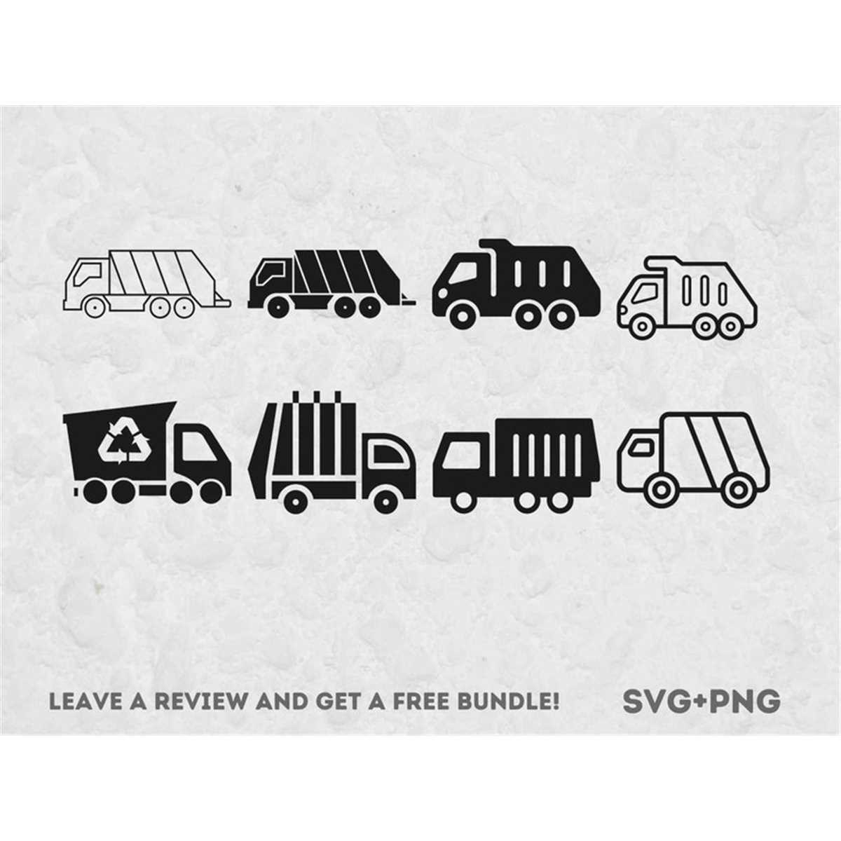 Garbage Truck SVG, Truck SVG, Work svg, SVG Files for Cricut Inspire