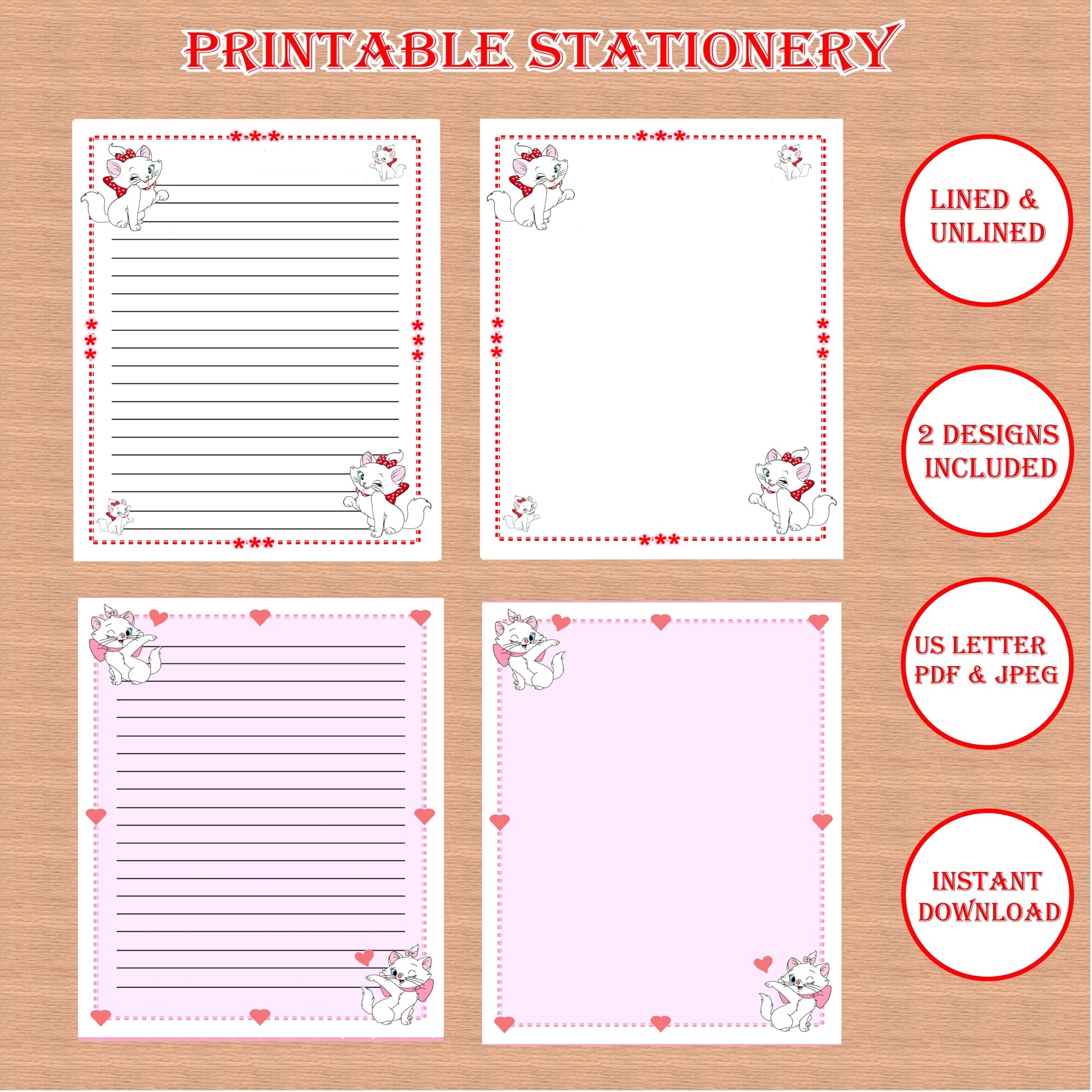 Marie Cat Printable Stationery Printable Stationery Inspire Uplift marie-cat-printable-stationery-printable-stationery-inspire-uplift