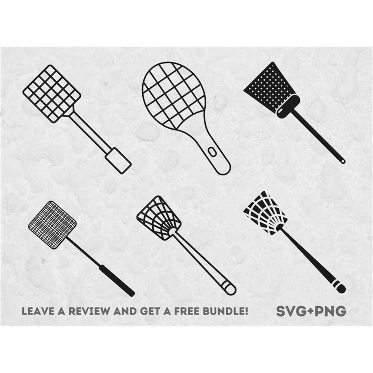 Fly Swatter Svg Bundle, Svg Files for Cricut, Insect Svg, Mo Inspire