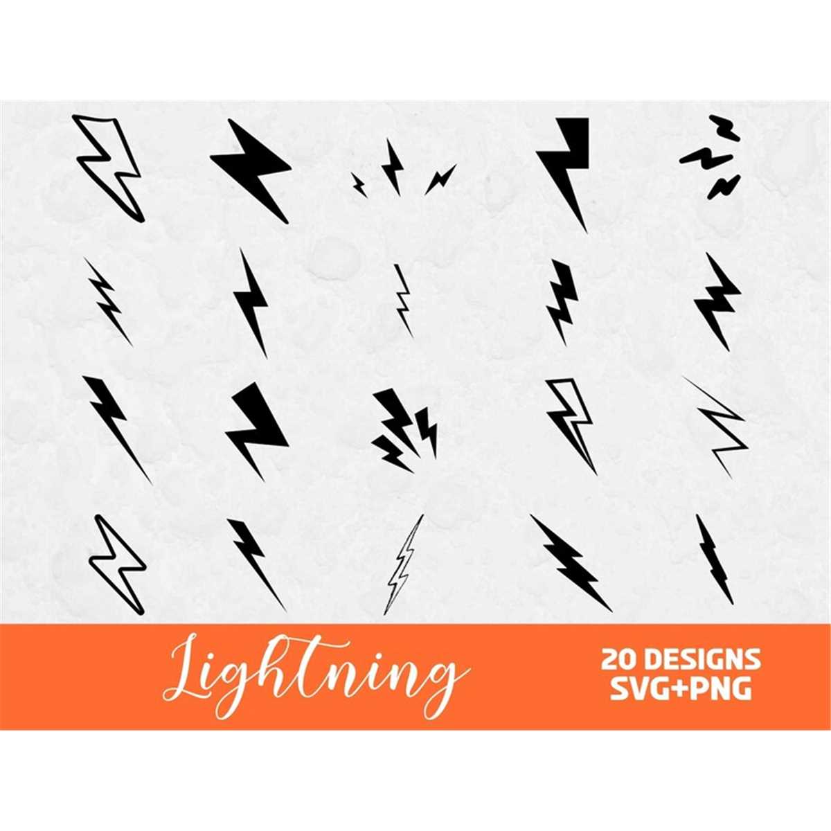 Lighting Background Vg Lightning SVG Bundle, Commercial Use SVG, Electric Svg, Weat | Inspire ...