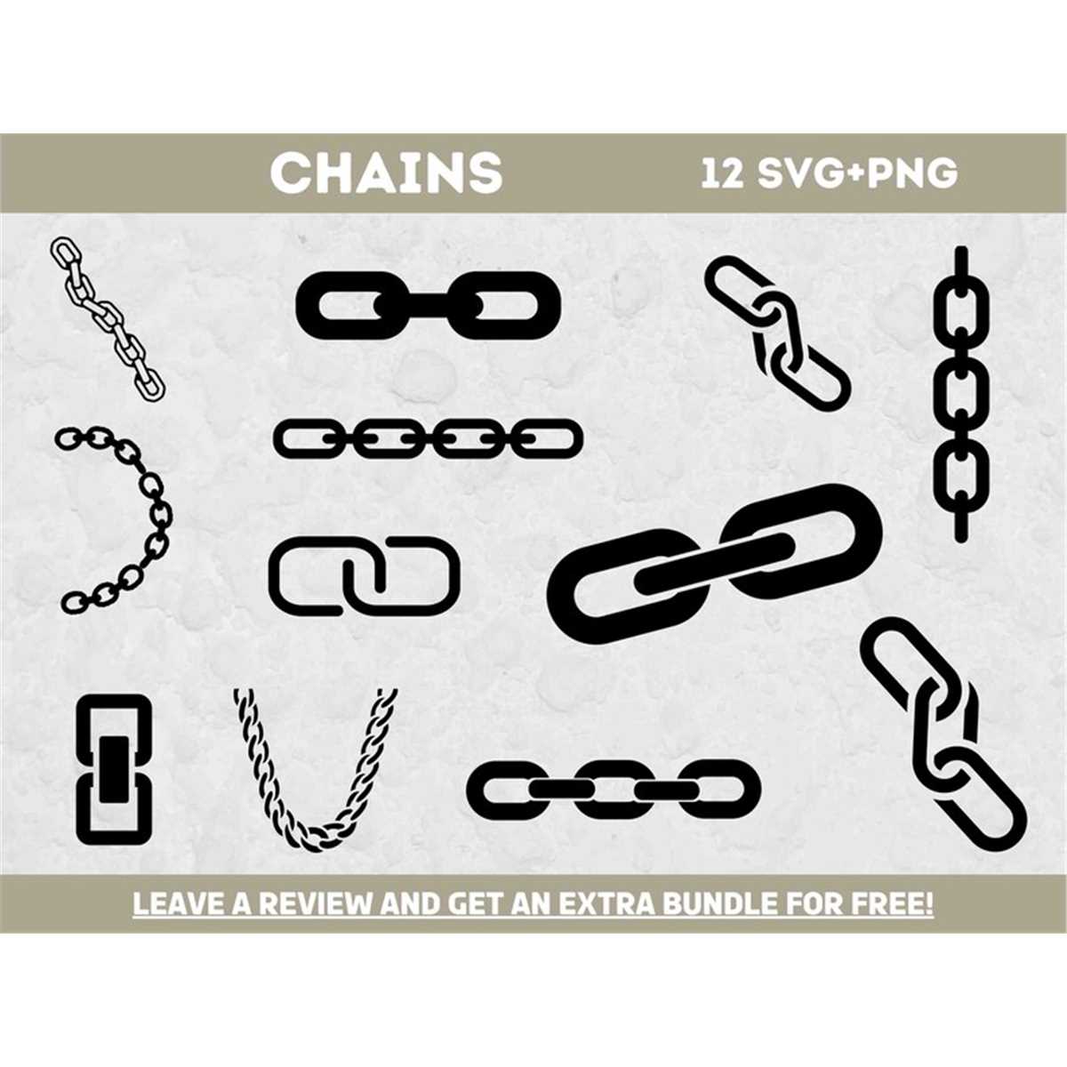 Chains SVG Bundle, Chain Clipart, Police SVG, Svg files for | Inspire ...