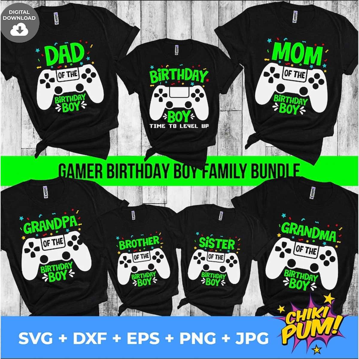 Gaming Birthday Bundle SVG, Birthday Gamer SVG, Instant Down - Inspire ...
