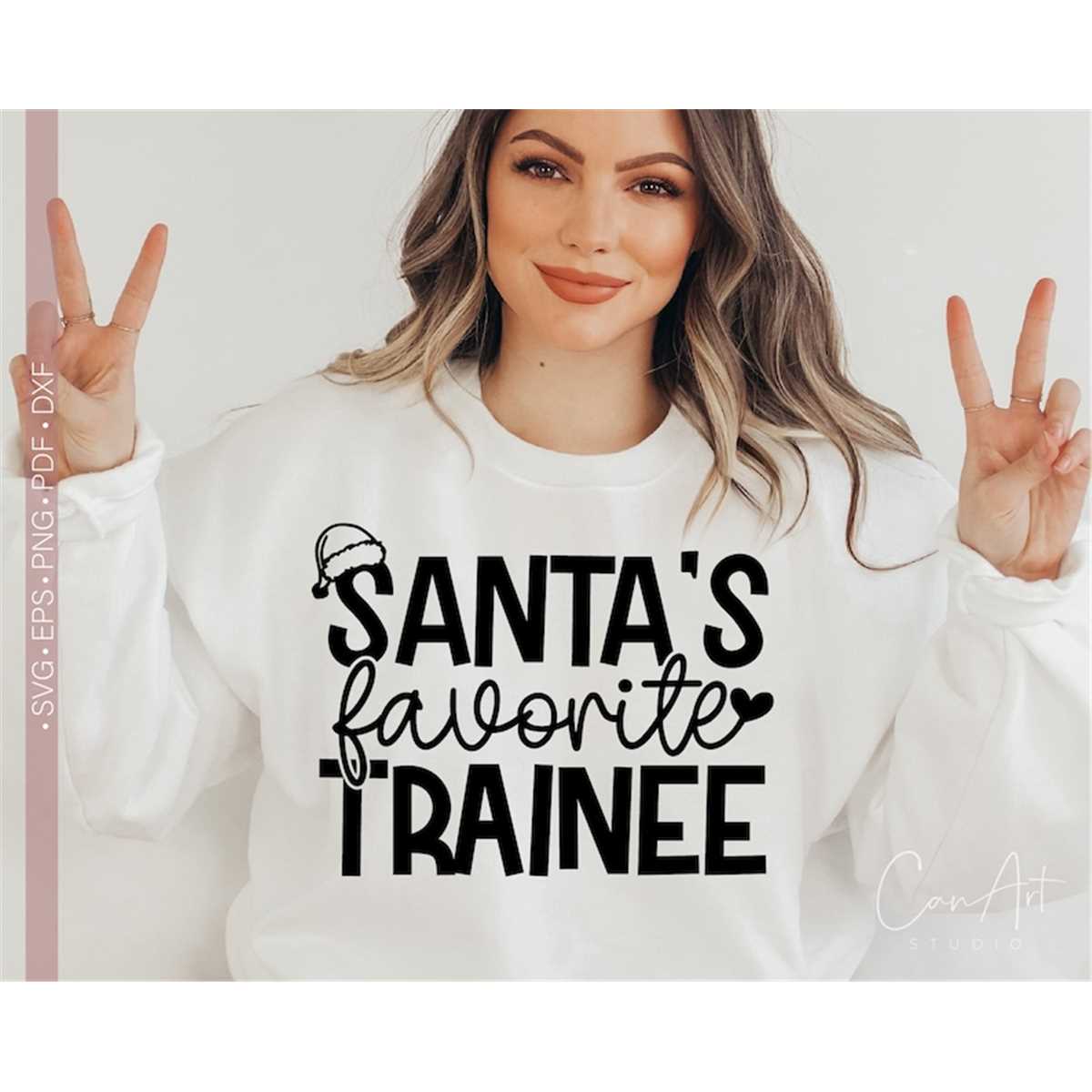 Santa's Favorite Traniee Svg, Funny Christmas Traniee Svg, C Inspire