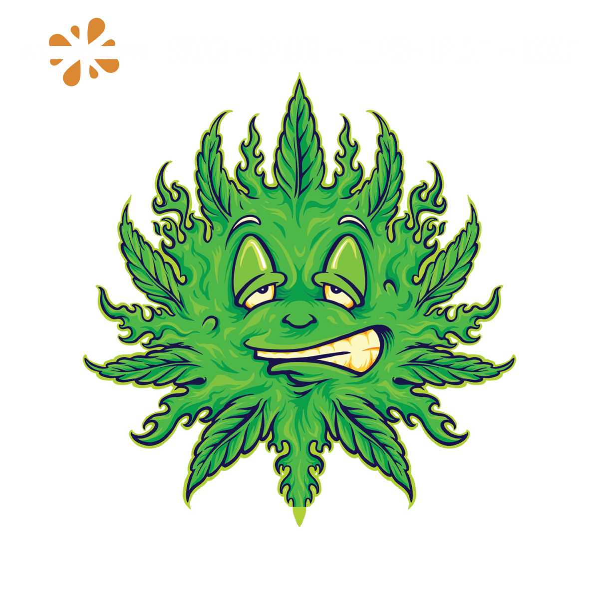 Green Weed Emoji Sun Mascot Svg, Cannabis Svg, Mascot Svg Inspire Uplift