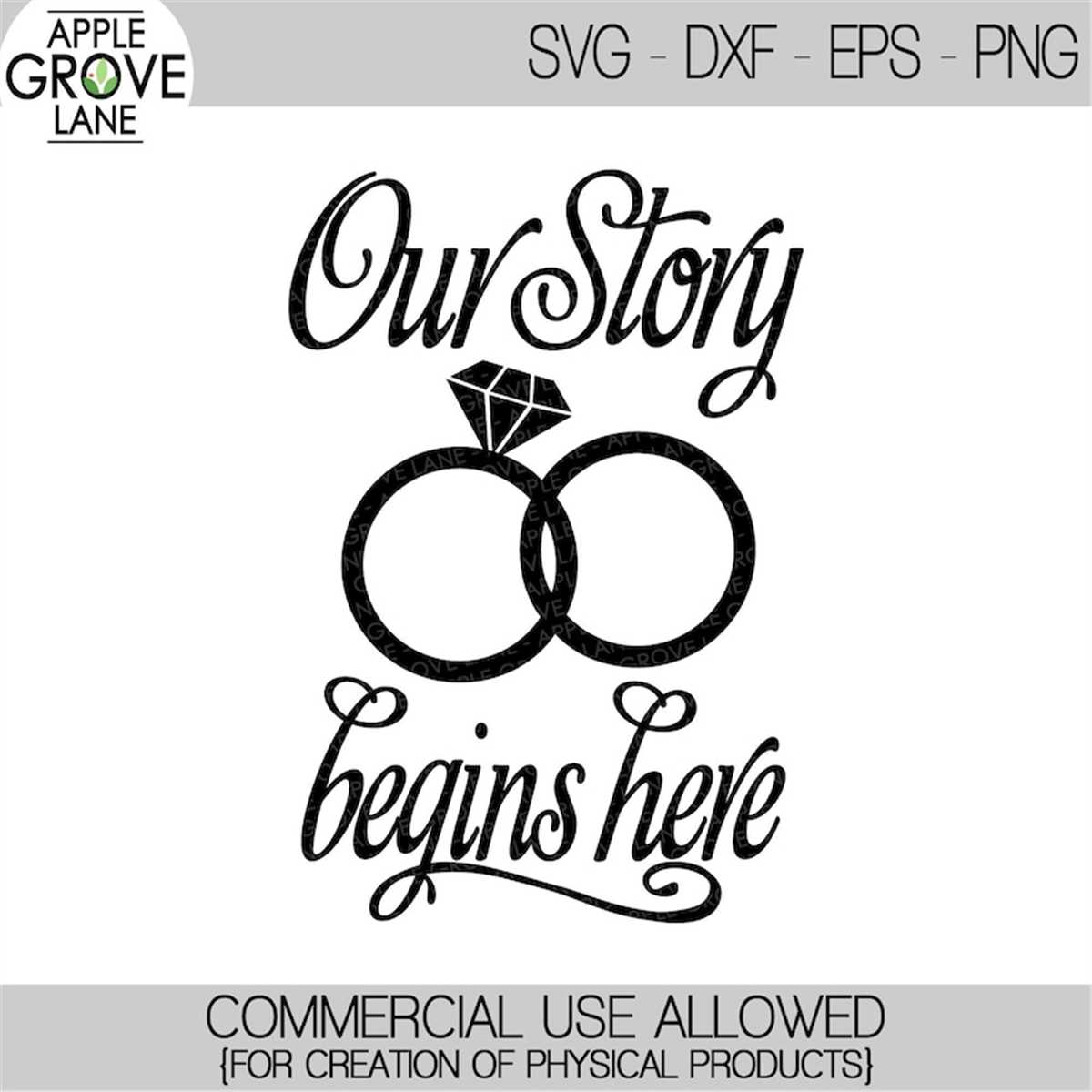 Our Story Begins Here Svg - Our Story Svg - Marriage Svg - W | Inspire ...