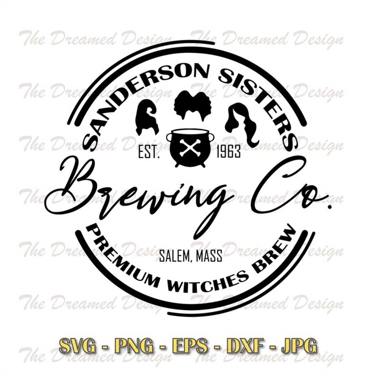 Sanderson Sisters Brewing Co SVG PNG DXF, Hocus Pocus Svg, H Inspire