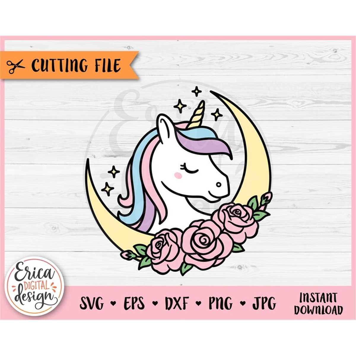Baby Unicorn Layered SVG cut file for Cricut Silhouette Magi | Inspire ...