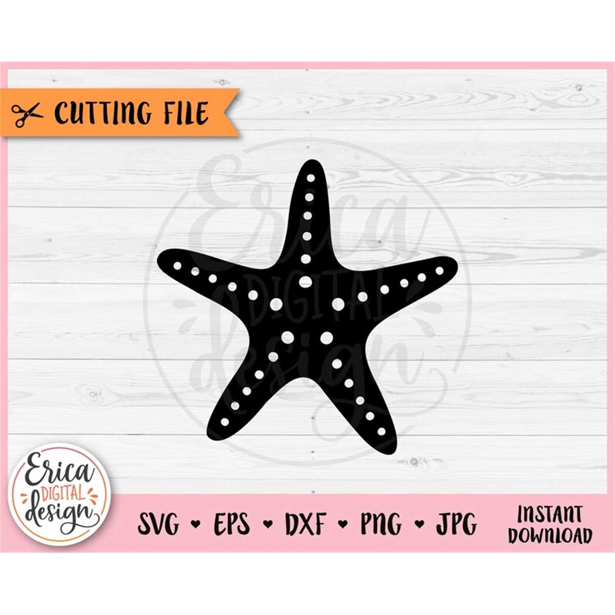 Starfish SVG cut file for Cricut Silhouette Sea Animal Creat | Inspire ...