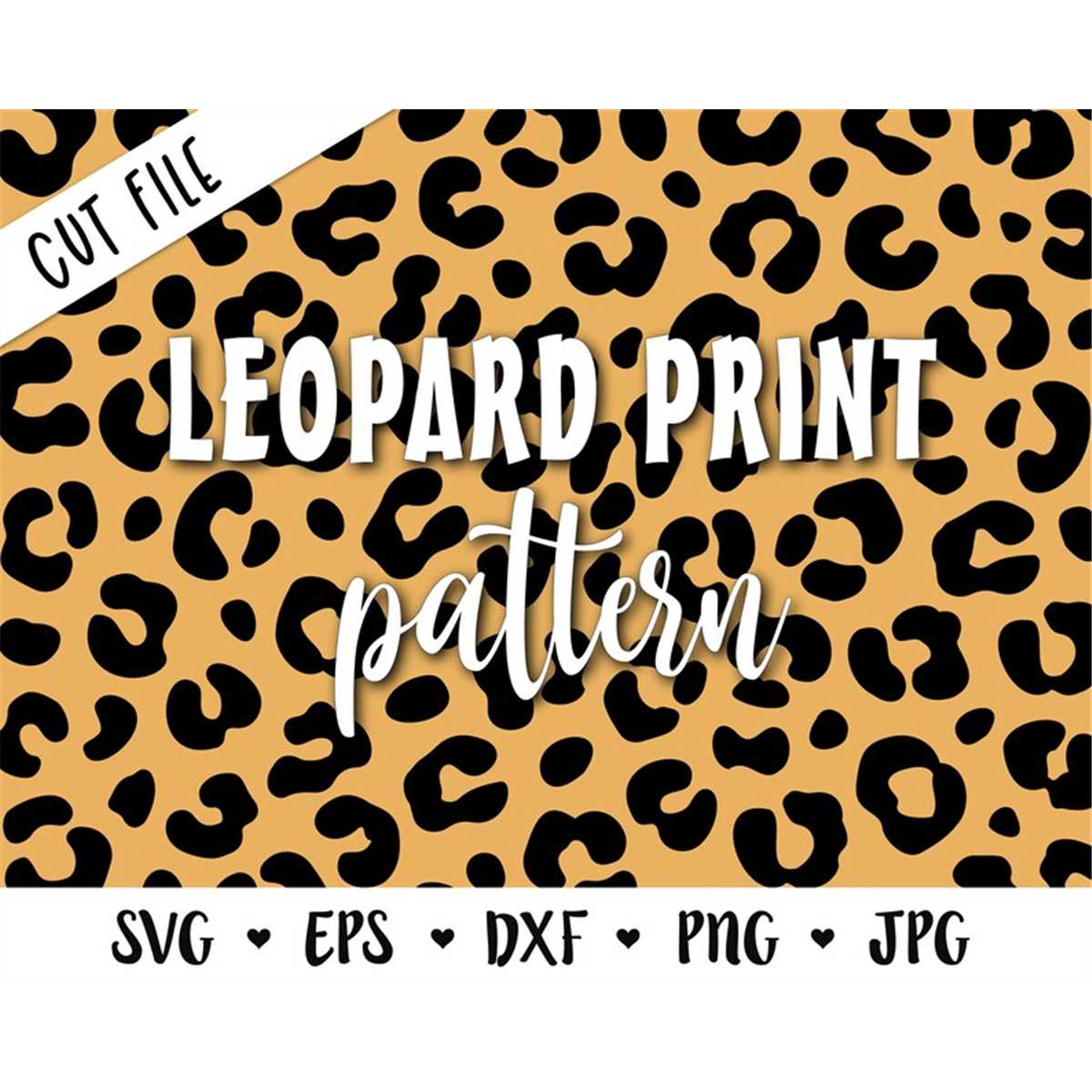 Leopard Print SVG Cheetah Repeating Pattern cut file Leopard | Inspire ...