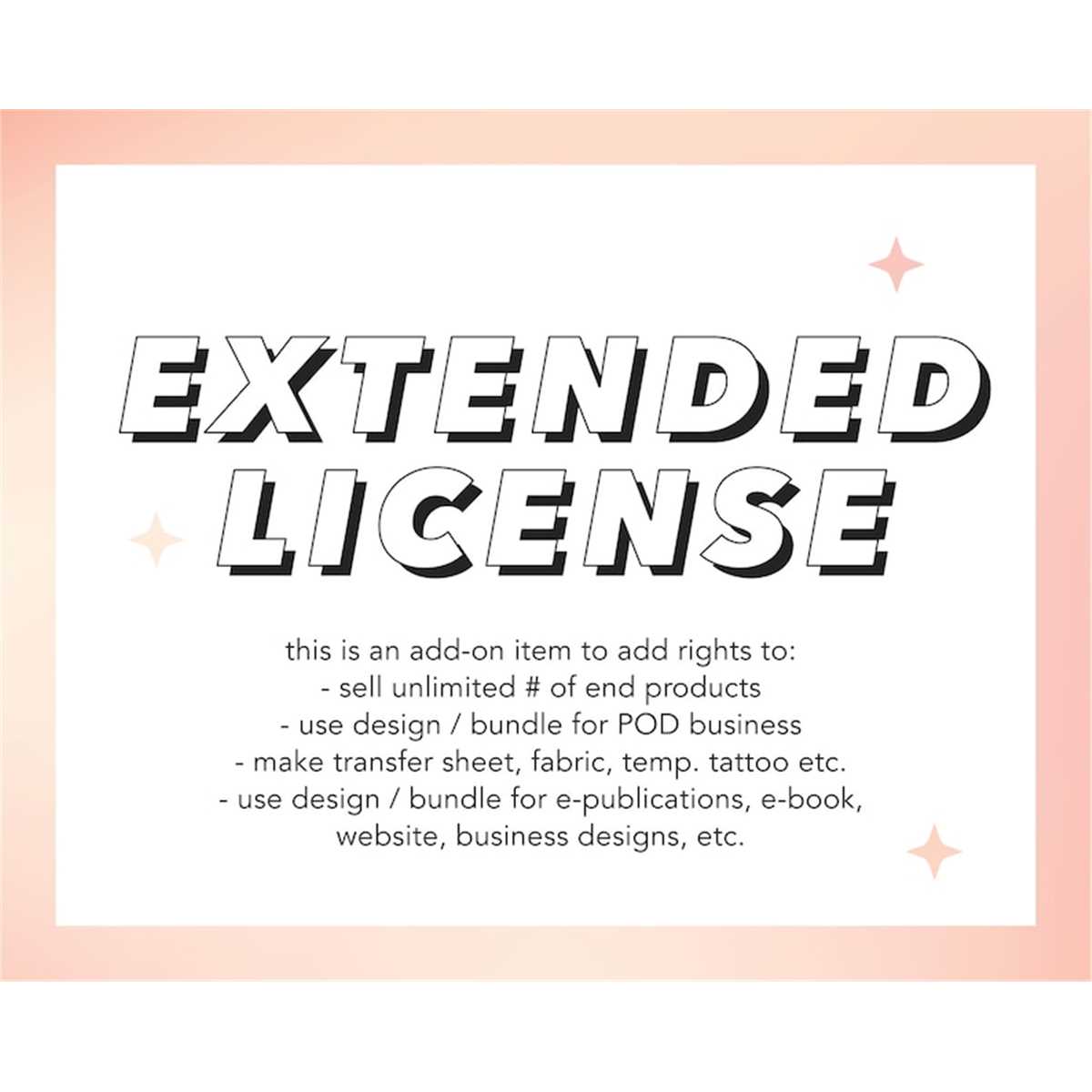 POD license for SVG License PER Design or Bundle Inspire Uplift