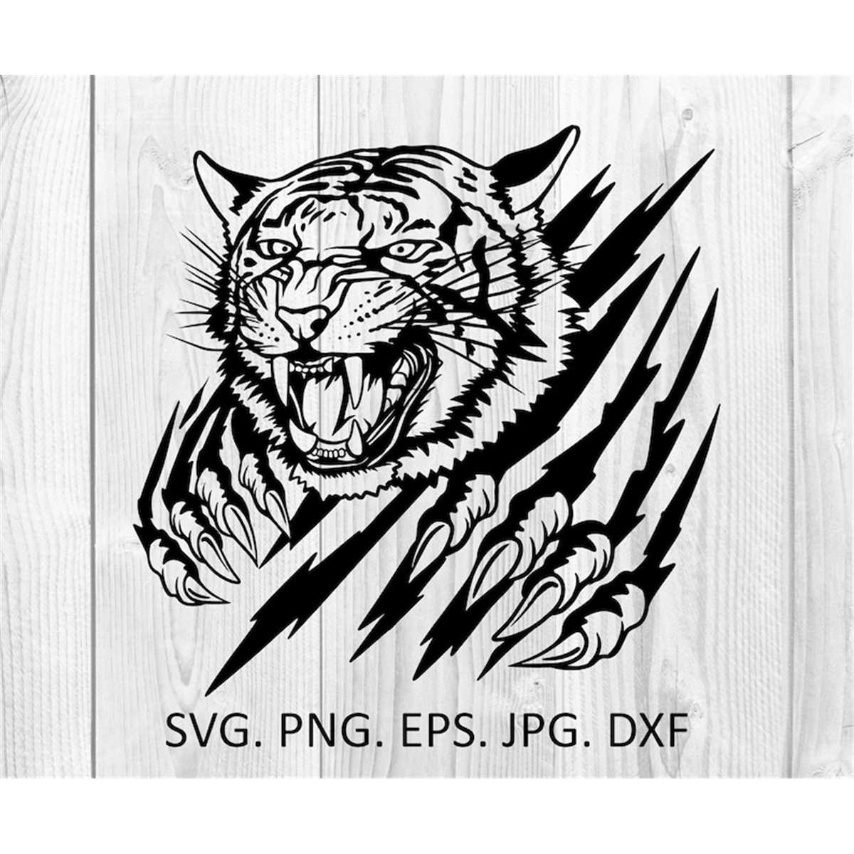 Tiger svg, Tiger cut file. Eyes Tiger svg.Angry tiger head Inspire Uplift