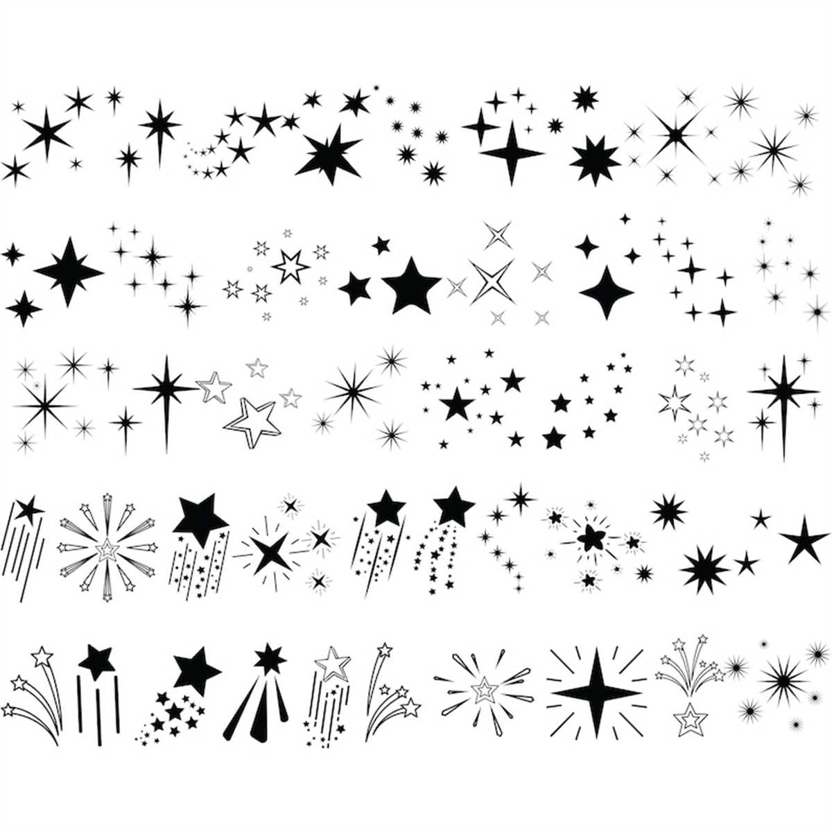 SPARKLE svg, Stars sparkle svg, Sparkle svgCut Files for Cri - Inspire