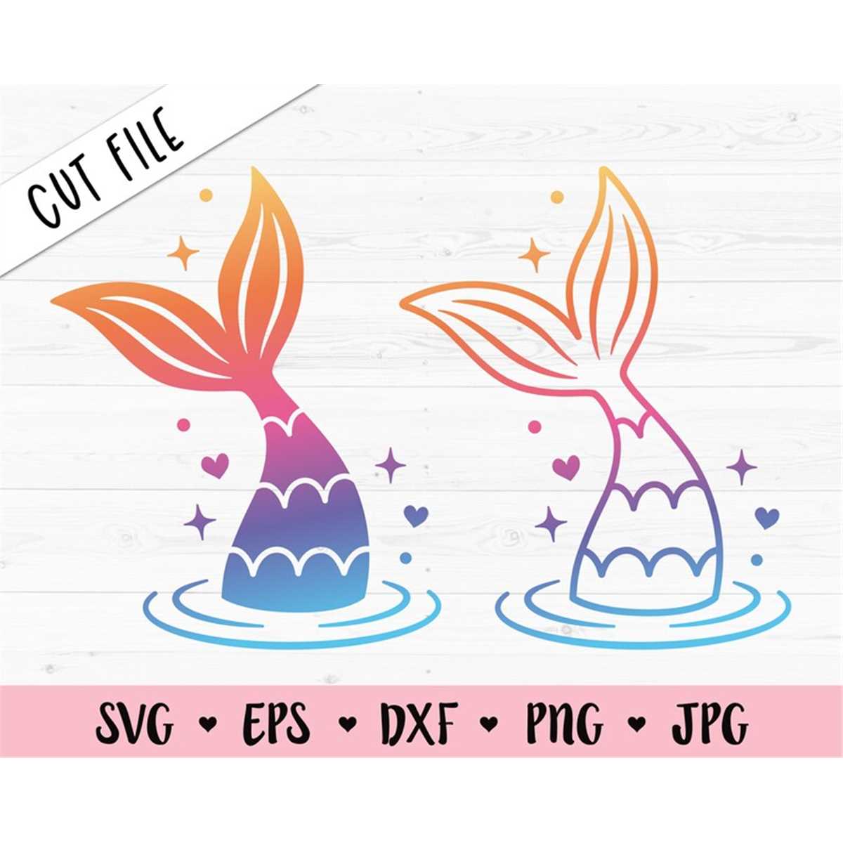 Mermaid Tail SVG Mermaid cut file Mermaid scales Birthday pa - Inspire