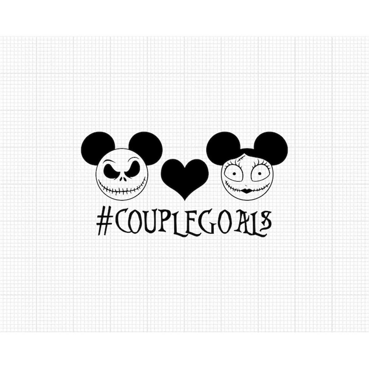 Halloween, Couple Goals, Skellington, Jack and Sally, Svg an Inspire