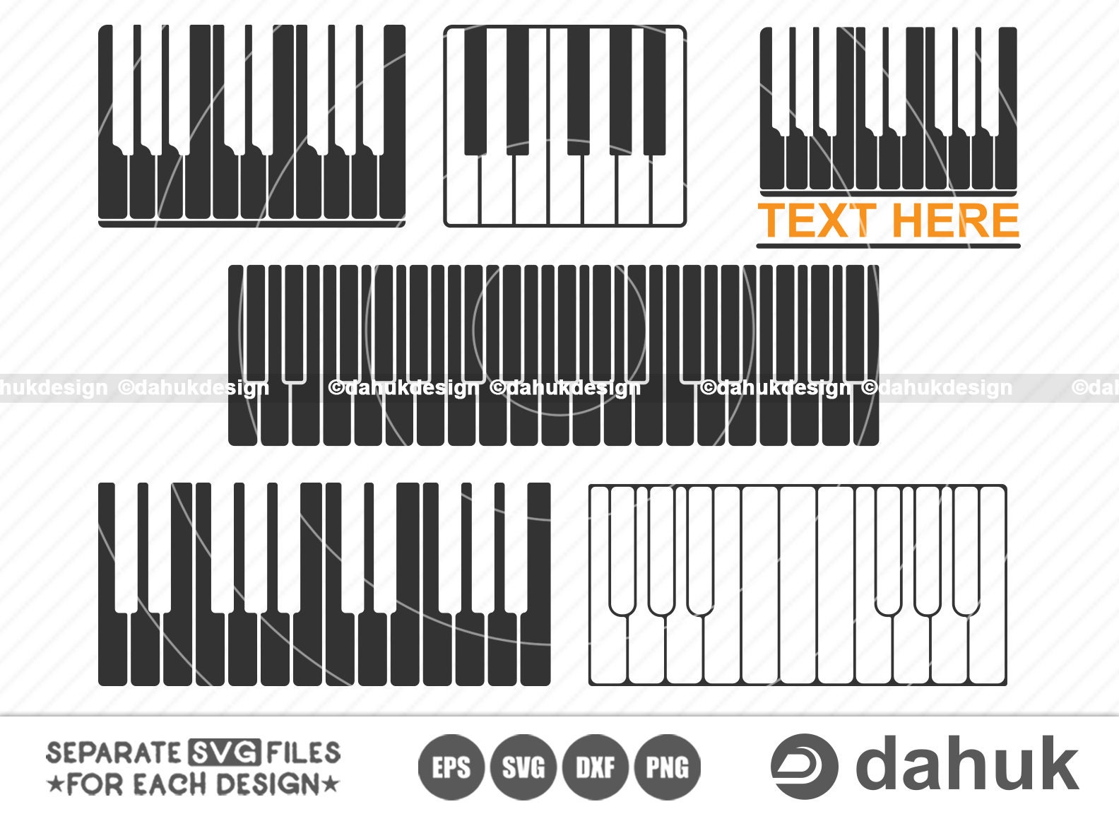 Piano Keys SVG, Piano SVG Cut File, Piano Keyboard Keys Inspire Uplift