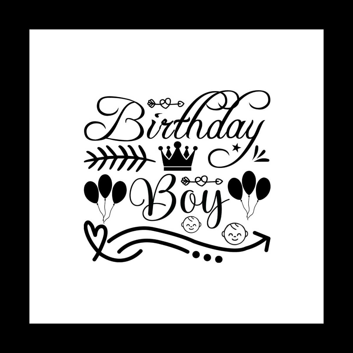 Birthday boy Svg, Birthday Svg, Happy birthday Svg, Boy Svg Inspire