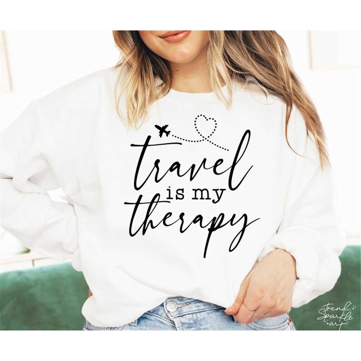 Travel Is My Therapy SVG, PNG, Travel Svg, Vacation Shirt Sv - Inspire