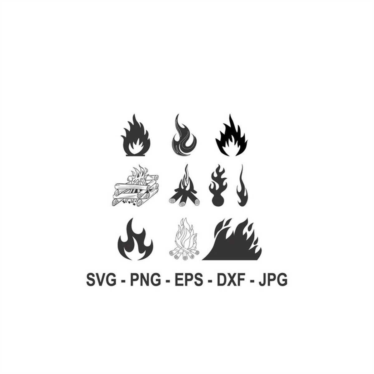 10 Fire Flames svg,Flames Bundle svg,Instant,Instant Downloa - Inspire