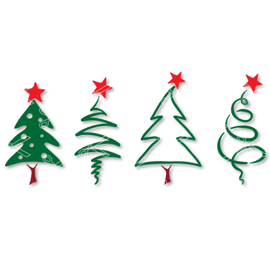 Christmas Tree Bundle Svg, Christmas Tree Svg, Christmas Tre - Inspire