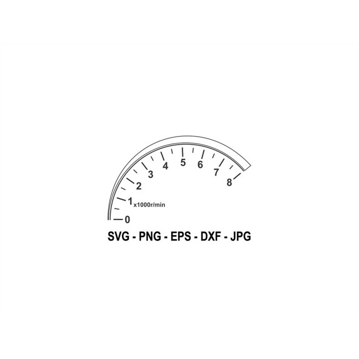 Tachometer svg,Tachometer Car Decal svg,Instant Download,SVG Inspire