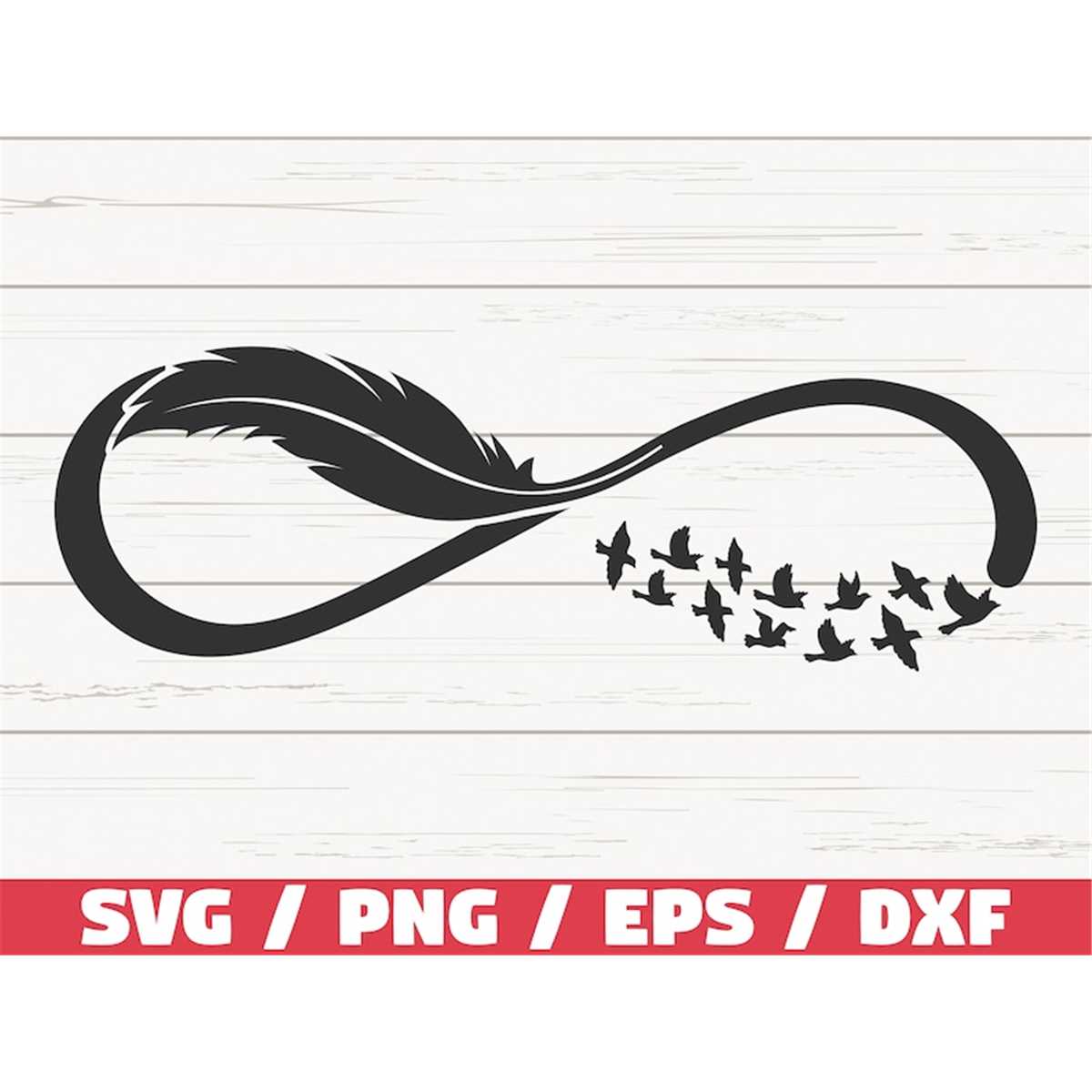 Infinity Symbol SVG / Infinity Bird Feather SVG / Cut File / - Inspire ...