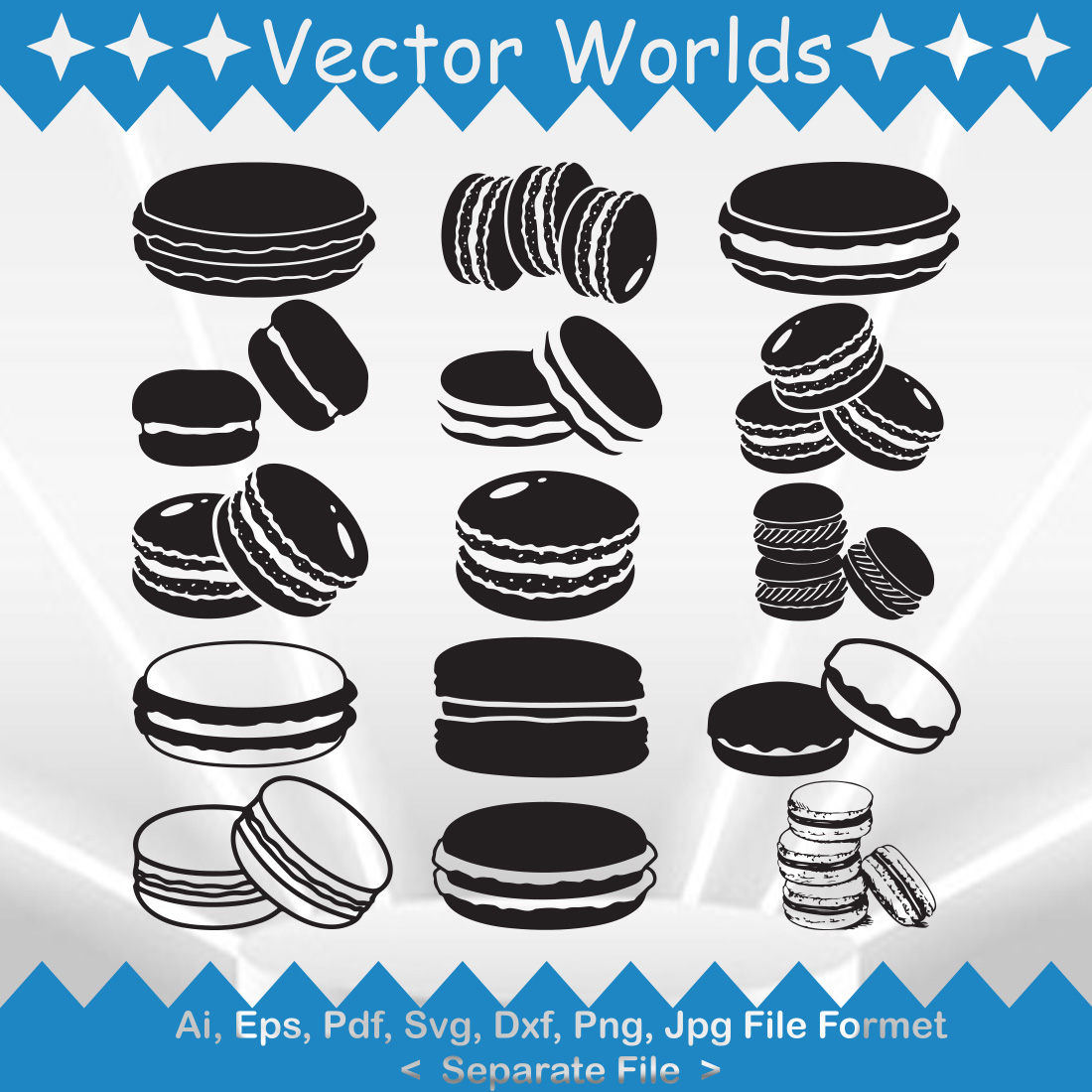 Macaroon svg, Macaroons svg, Macaroon, Food, SVG, ai, pdf, e | Inspire ...