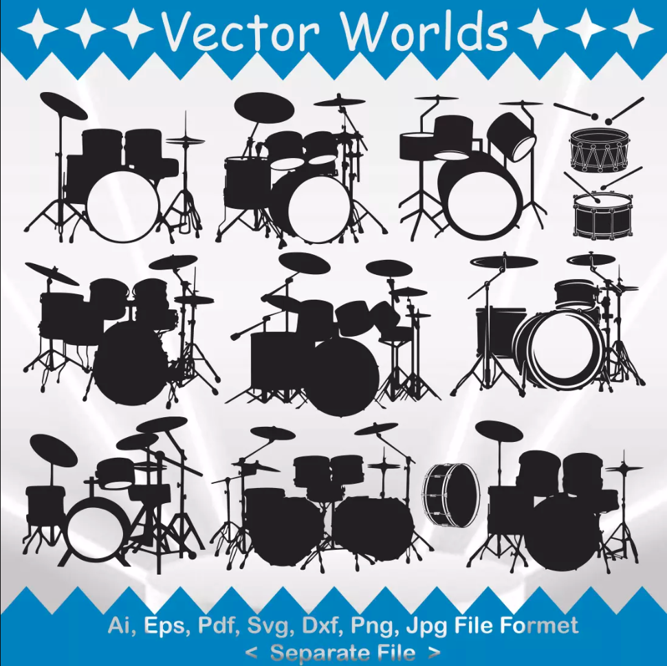 DRUM svg, DRUMS svg, Song, Music, SVG, ai, pdf, eps, svg, dx - Inspire ...