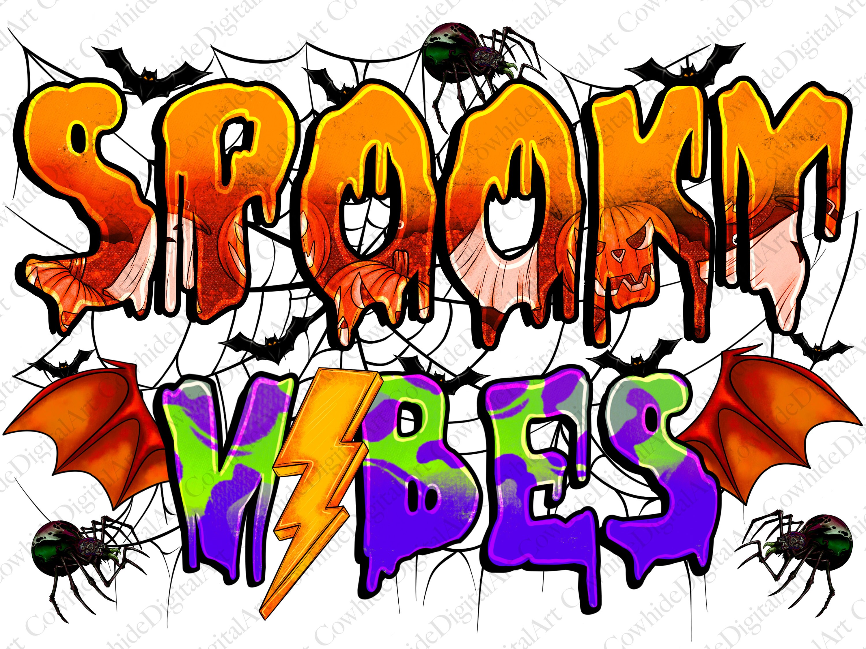 Spooky Vibes Png, Western PNG, Halloween Png, Spooky png, Ha - Inspire