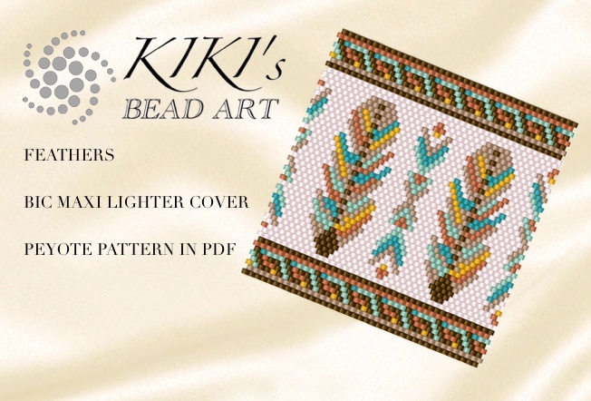 Lighter Cover pattern Peyote Pattern, bead pattern for BIC M | Inspire Uplift lighter-cover-pattern-peyote-pattern-bead-pattern-for-bic-m-inspire-uplift