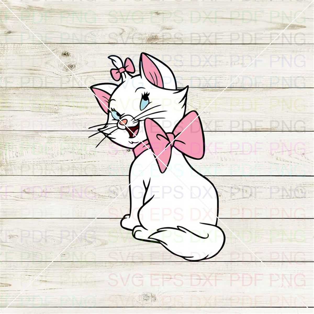 Marie Back View The Aristocats 002 Svg Dxf Eps Pdf Png, Cric | Inspire ...