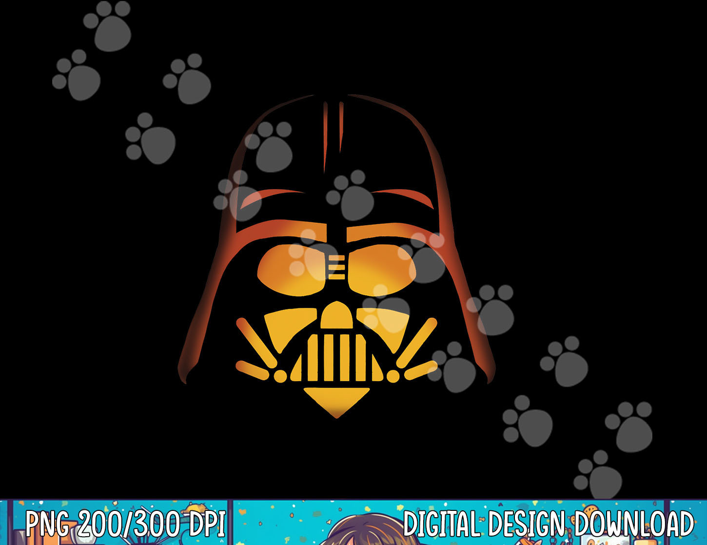 Darth Vader Pumpkin Stencils
