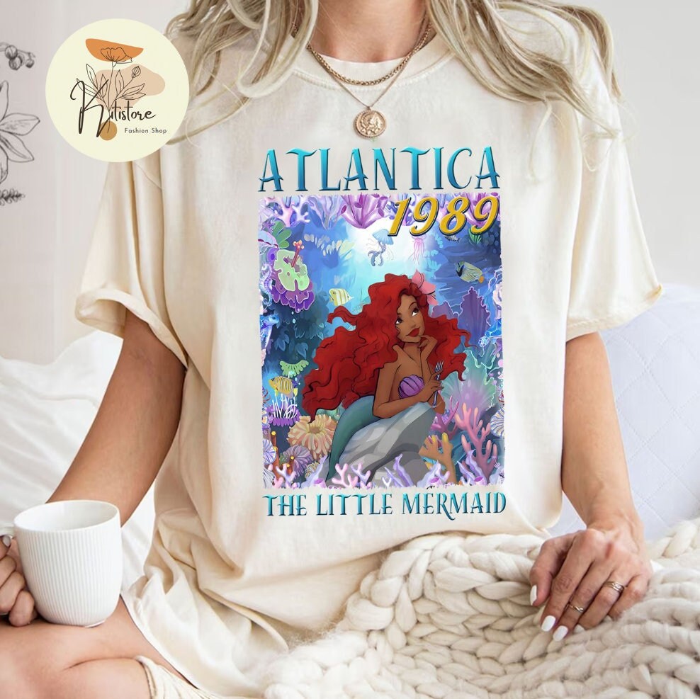 Large 80s The Little Mermaid AOP T-shirt