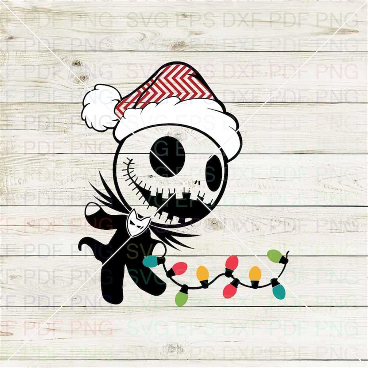 Baby Jack With Christmas Lights Jack Skellington Svg Dxf Eps - Inspire ...