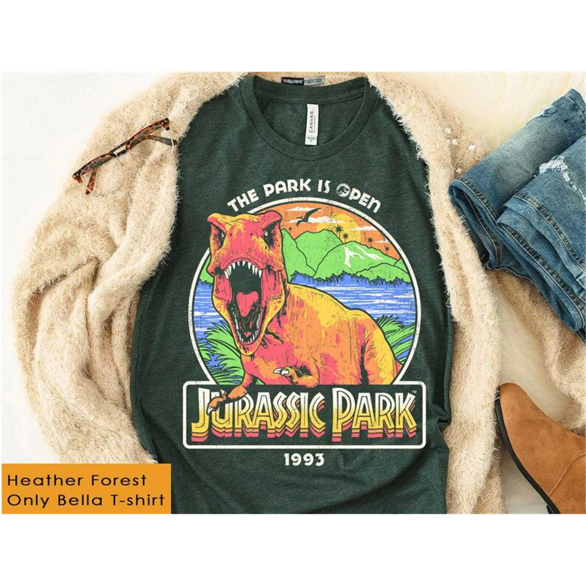 Welcome to Jurassic Park the park is open tee main image 0