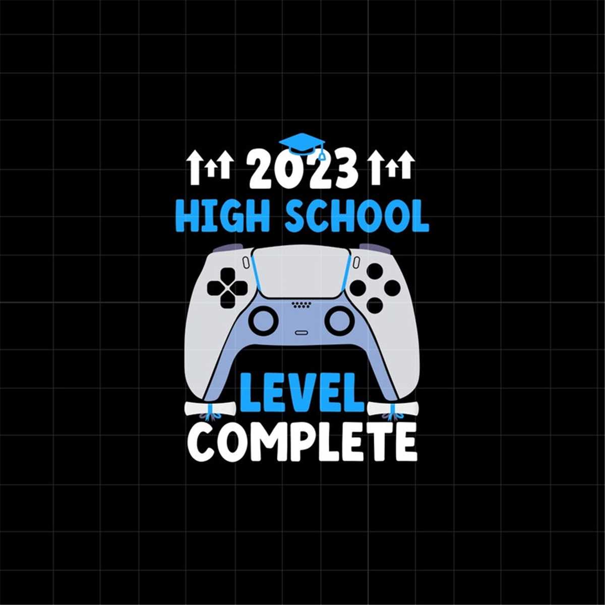 2023 High School Level Complete PNG 2023 Grad Senior Gamer 2 | Inspire ...