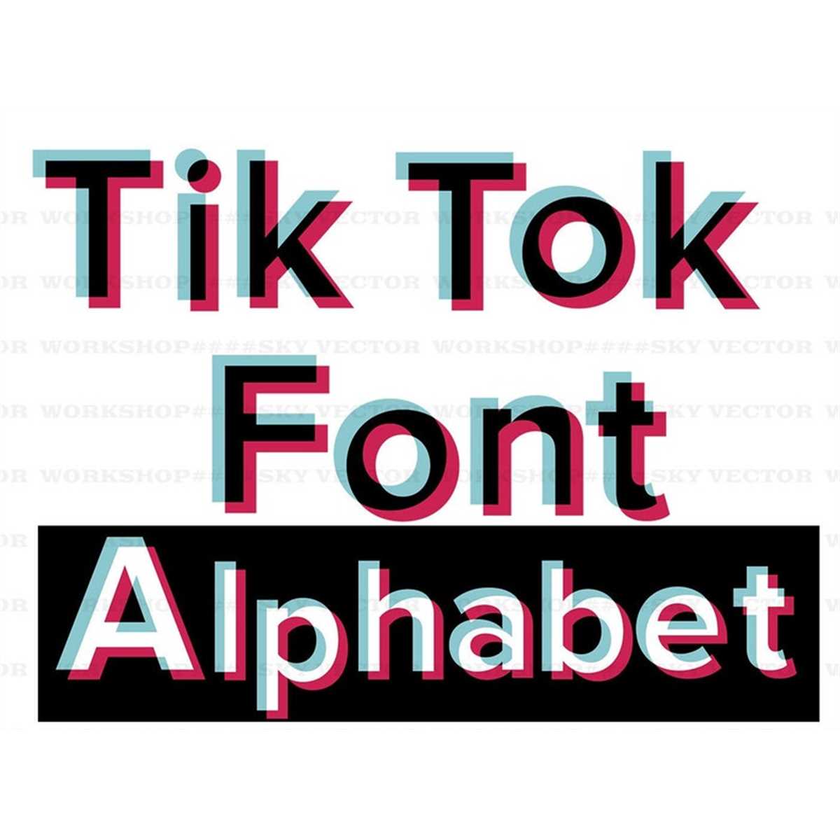 Tik Tok Font, Tik Tok Alphabet Bundle, Tik Tok Png File, Let - Inspire ...