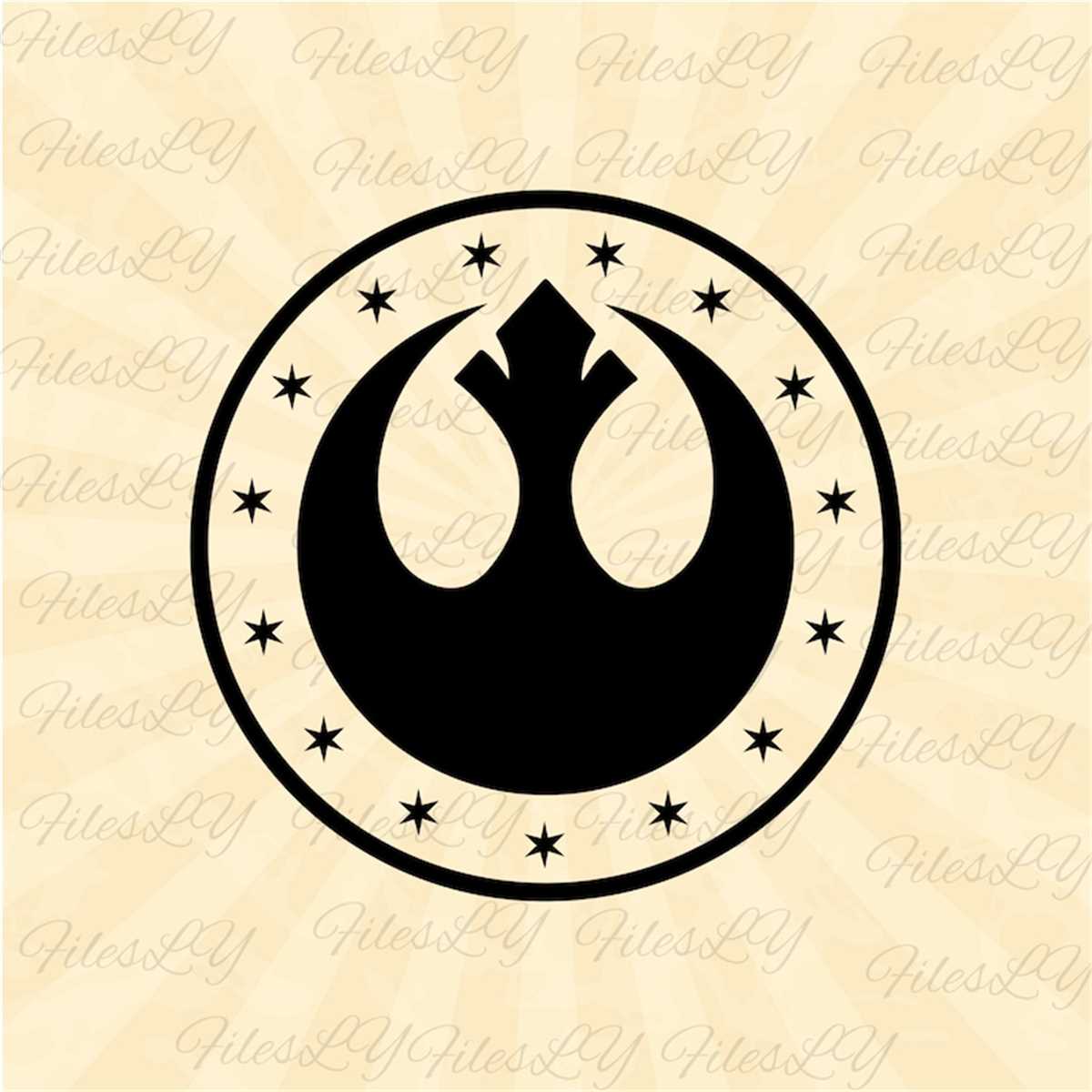 New Republic Symbol Svg, Star wars svg, Vinyl Cut File, Svg Inspire Uplift
