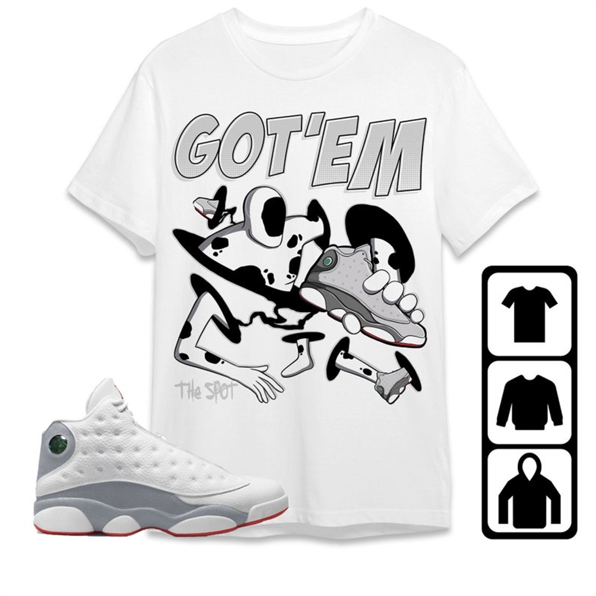 AJ 13 Wolf Grey Unisex T-Shirt, Tee, Sweatshirt, Hoodie, Got