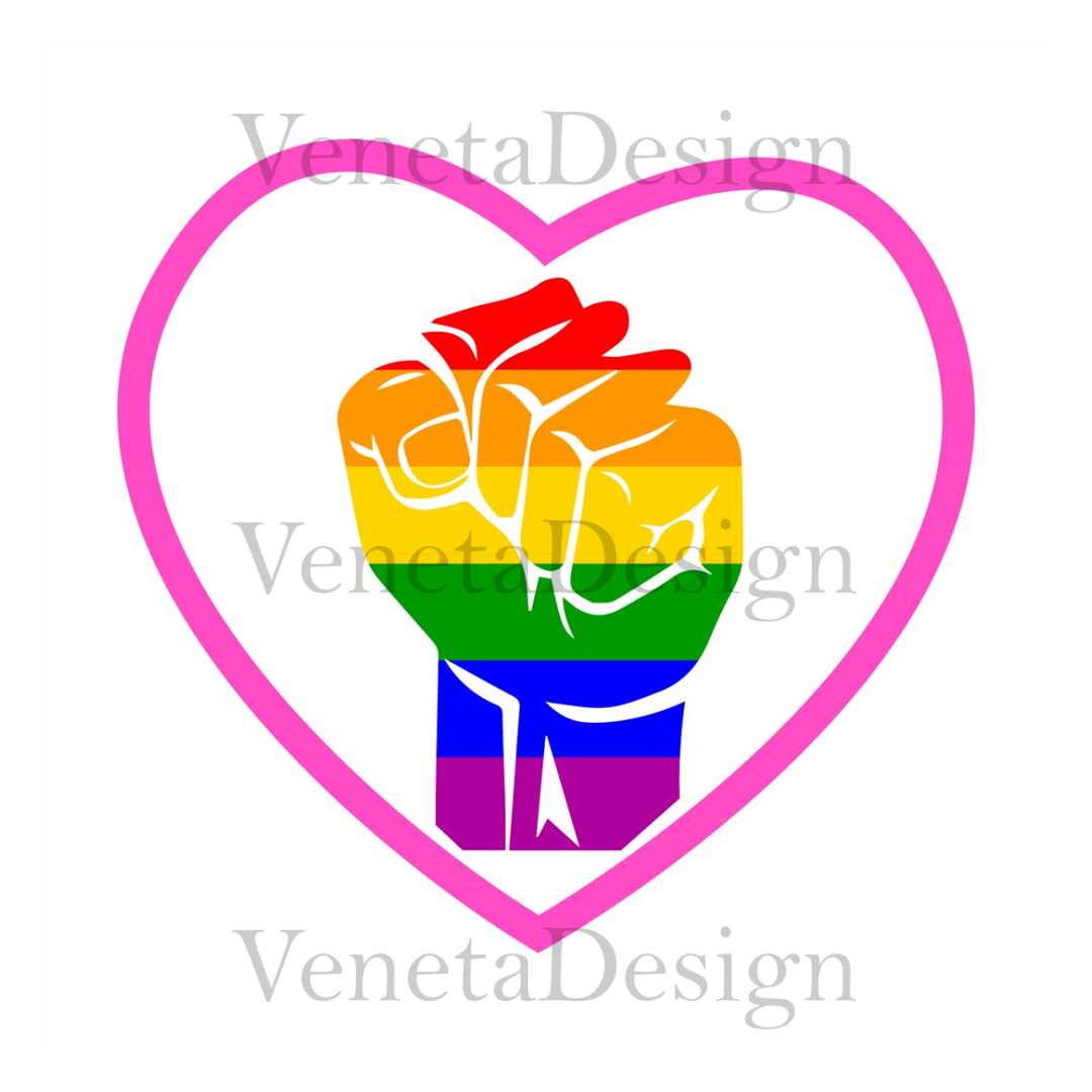 Gay Pride Raised Fist Svg, Lgbt Svg, Rainbow Svg, Gay Svg, G | Inspire ...
