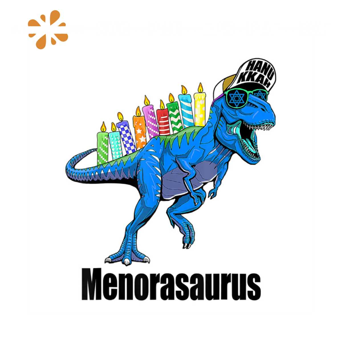 Menorasaurus Hanukkah Svg, Trending Svg, T Rex Svg, Dinosaur Inspire Uplift