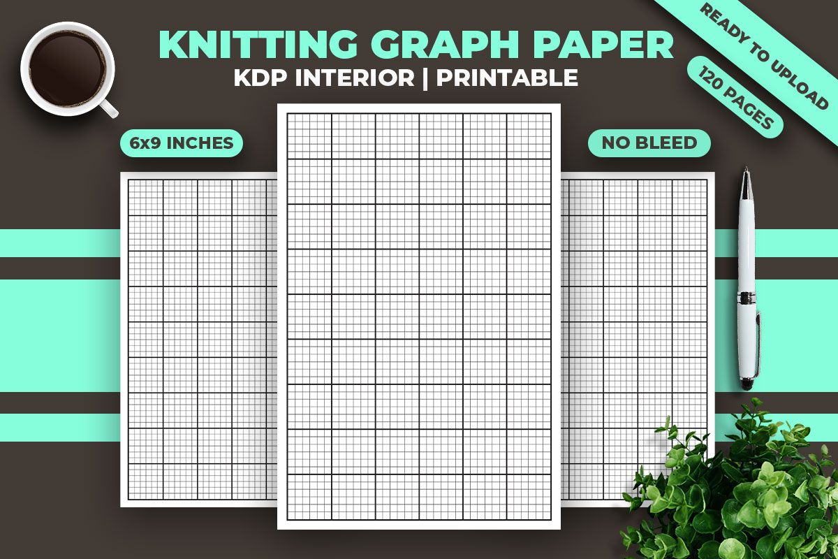 Knitting Graph Paper KDP Interior | Inspire Uplift