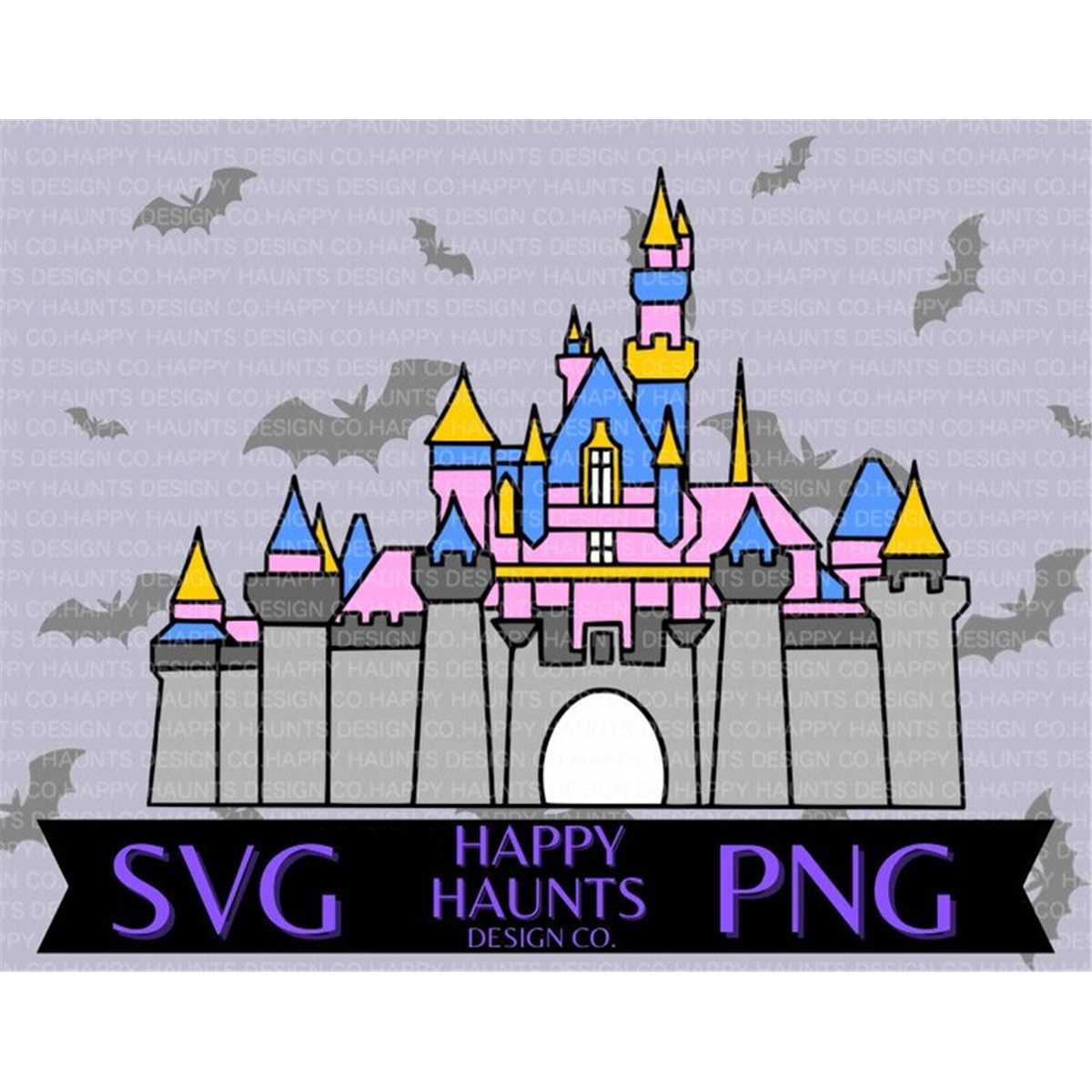 Easy Cut File Anaheim castle colour SVG, easy cut file for Cricut, Layered | Inspire ...