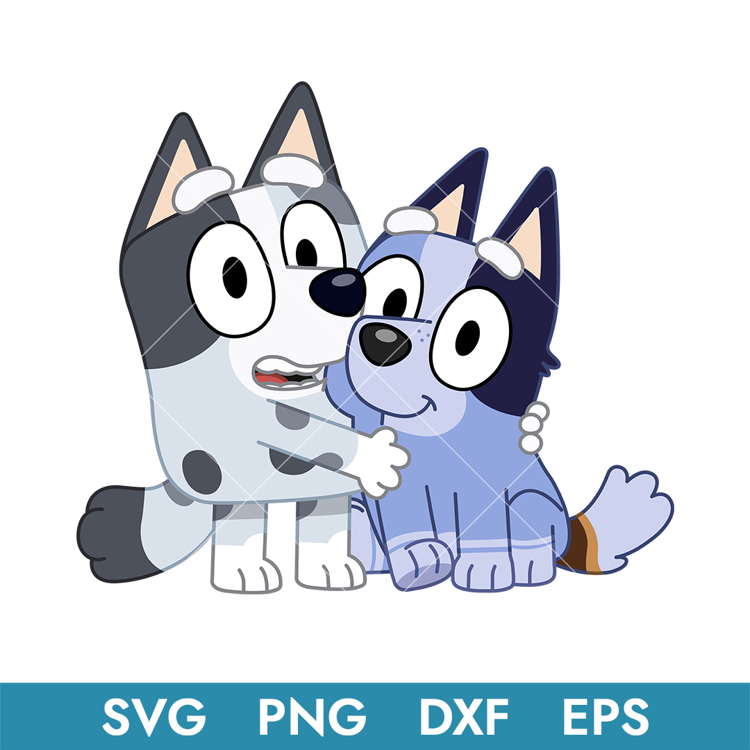 Bluey Munffin and Socks Svg, Blue, Bluey, Bluey Svg, Blue Do Inspire