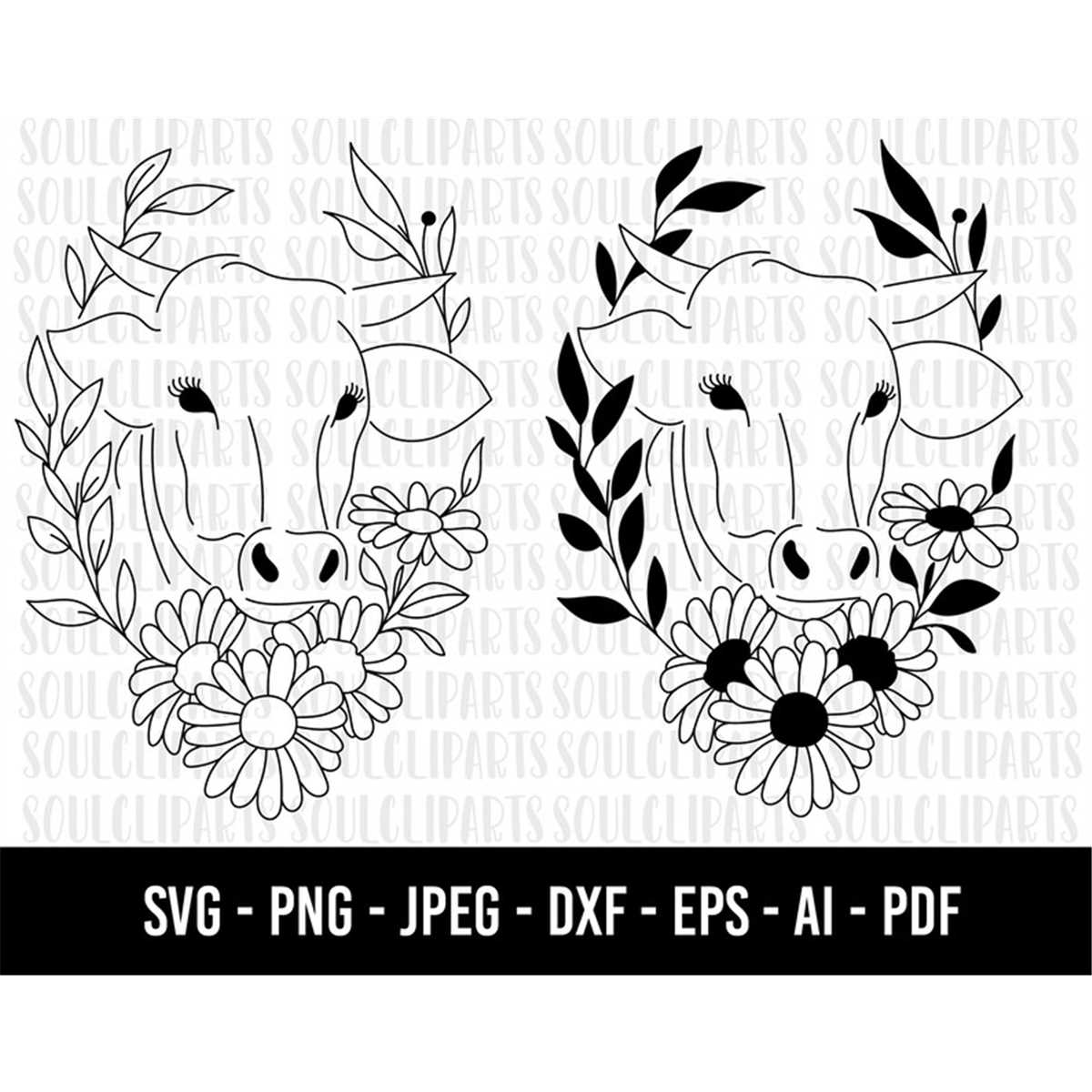 COD155-cow head svg/Friends not food svg/vegan svg/Cow Head - Inspire