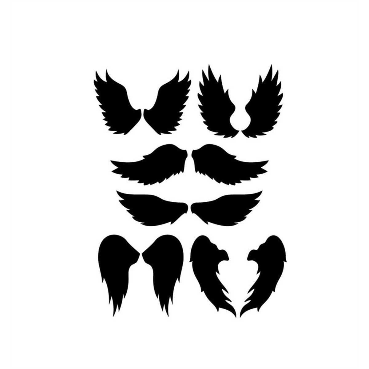 Angel Wings Silhouette Angel Wings - SVG Download File - Plo - Inspire