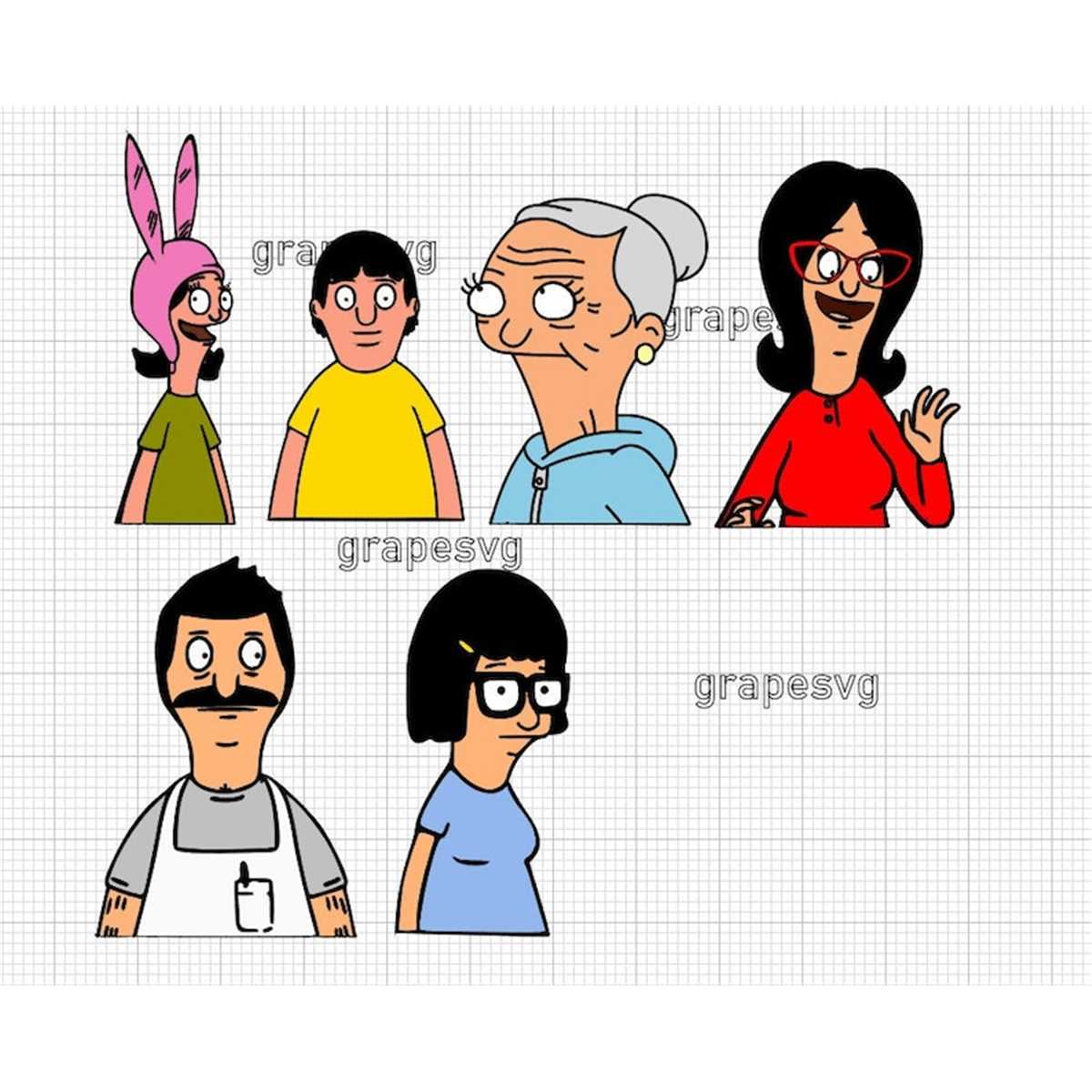 bob's burgers bundle svg, bobs burgers svg, linda belcher sv | Inspire ...