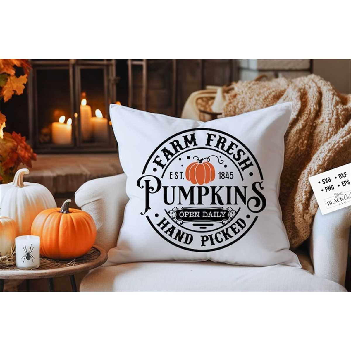 Farm fresh pumpkins svg, Round label Farmhouse autumn svg, f | Inspire ...
